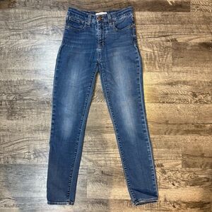 Madewell Jeans Women’s 26 Blue Mid Rise Skinny